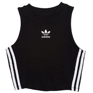 Adidas logo cropped tank